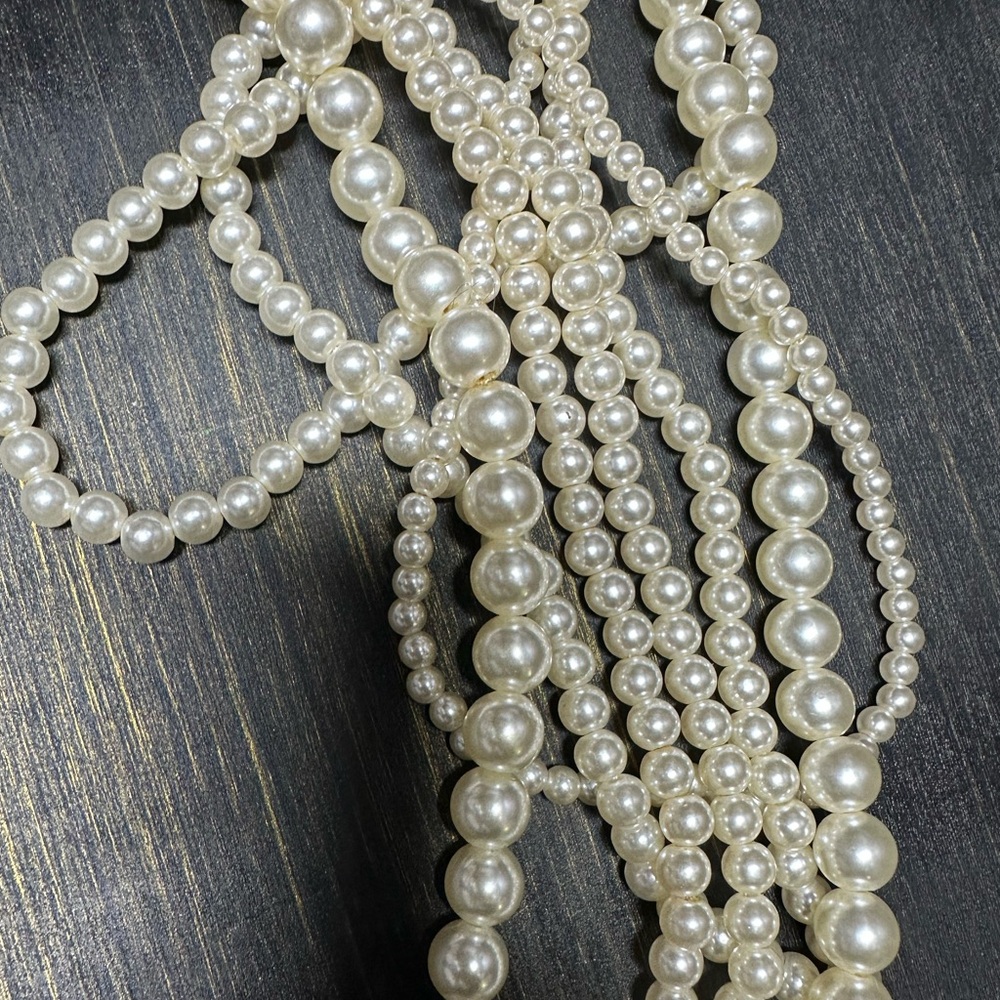 Classic Multi-Strand Pearl Necklace - Picture 3 of 3